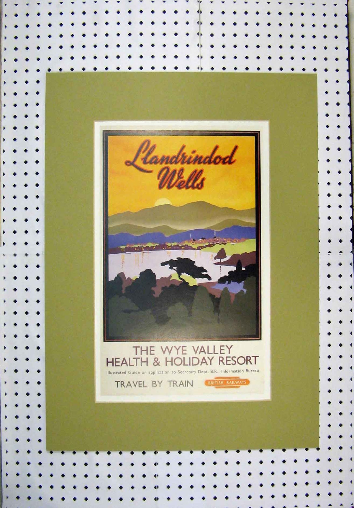 Original Old Antique Print Advert British Railways Wye Valley Holiday Resort