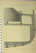 Original Old Antique Print C1890 Iron Midship Section Iron Based Ship Victorian
