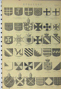 Original Old Antique Print C1890 Heraldry Russia Troutbeck Pearson Coat Arms
