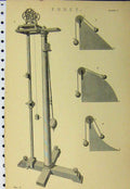 Original Old Antique Print C1890 Force Machinery Weighing Balls 19th