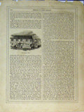 Original Old Antique Print View Swan Inn Horse Coach