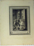 Original Old Antique Print Scene Transformation Galanthis Weasel Engraving