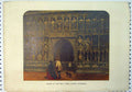 Original Old Antique Print C1864 Screen West Front Exeter Cathedral Colour 19th