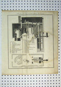 Original Old Antique Print C1864 Boulton Invented Patent Fire Engine Victorian