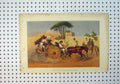 Original Old Antique Print Colour Neapolitan Coreicolo C1864 Horse Coach 19th
