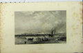 Original Old Antique Print C1850 View Acre Ptolemais Ship Buildings Miller 19th