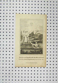 Original Old Antique Print C1850 Christian Hopeful River Death Country 19th