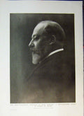 Original Old Antique Print 1910 Portrait King Edward Baron De Meyer Side View