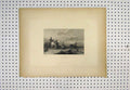 Original Old Antique Print C1880 View Boulogne Ship Wreck Coast Siers Horses