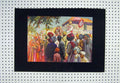 Original Old Antique Print C1880 Colour Scene Marwari Wedding Procession 19th
