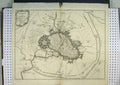 Original Old Antique Print 1708 Map Street Plan Lilse Besieged