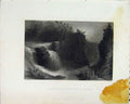 Original Old Antique Print C1825 View Trenton Falls Ravine Hogarth Wilmore 19th