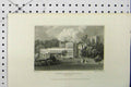 Old Antique Print C1869 View Lower Eatington Hall Warwickshire Matthews 19th