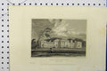 Original Old Antique Print C1869 View Heaton House Lancashire England Jeavons