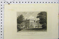 Original Old Antique Print View Deep-Dene Carriage Front Surrey C1869 Wallis