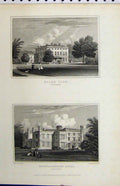 Antique Old Print *0045 1830 View Holme Park Shottesbrooke House Berkshire