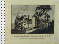 Original Old Antique Print View Ostenhanger House Kent England Coote