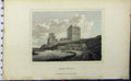 Original Old Antique Print 1805 View Spinie Palace Castle Ruins Napoleonic Era