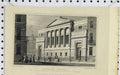 Old Antique Print 1827 View Finsbury Chapel Building Street Scene Barber 19th