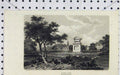 Old Antique Print 1805 View Stoke Park Buckinghamshire John Penn Country 19th