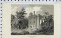 Original Old Antique Print 1807 View Rye House Hertfordshire England John Pye