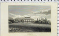 Original Old Antique Print View West Cliff House Warre Kent England 1806 Cooke