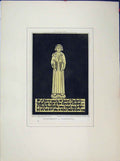 Original Old Antique Print 1794 View Monument Shorwell Tomkins Script 18th