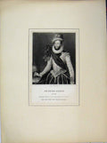 Original Old Antique Print Portrait Sir Walter Raleigh Noble Marquis Bath