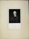 Original Old Antique Print Portrait William Pitt Hoppner Engraving Elwhite