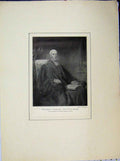 Original Old Antique Print 1793 Portrait Dr Goddard College Hand Master 18th