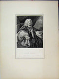 Original Old Antique Print Portrait Bishop Hoadly Engraving Holl Hogarth