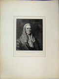Original Old Antique Print 1825 Roundell Palmer Lord Chancellor Earl Selborne
