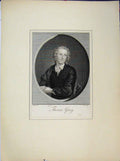 Original Old Antique Print Portrait Mr Thomas Gray Engraving Heath