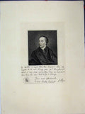 Original Old Antique Print Portrait Man Letter 1806 Pope Mrs Knight 19th