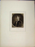 Original Old Antique Print Portrait John Gay Dawsons Milvus