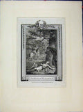 Original Old Antique Print 1777 Scene Death William Ii Horse Country 18th