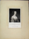 Old Antique Print Portrait Rachael Wriothesley Lady Russell Bedford Duke