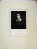 Original Old Antique Print Portrait Claude Man Musee Royale Paris