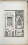 Old Antique Print 1801 Lysons Door Moreton Church Stephen Bristol Arches 19th