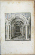 Old Antique Print Lysons 1801 Vestibule Chapter-House Bristol Cathedral 19th