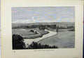 Original Old Antique Print View Great Marlow Quarry Woods Country Scene