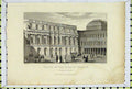 Original Old Antique Print 1829 View Palace Duke Orleans Garden Front Roberts