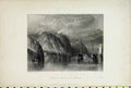 Original Old Antique Print Mountain View Between Clairmont Mauves France Miller