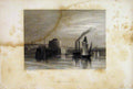Original Old Antique Print View St Julians Tours France Building Horse Coach
