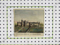 Original Old Antique Print Colour Tichfield House Hampshire Gardens