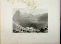 Original Old Antique Print 1844 Dormeilleuse Alps Felix Neffs Labours Mountains