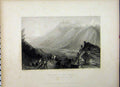 Old Antique Print 1836 Post Vandois Mountains Serre Cruel Cobbi Griffith 19th