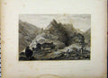 Old Antique Print Mountain Scene 1837 Balsille Guignevert Country Smith 19th