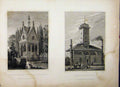 Old Antique Print Monument Pere Chaise 1829 Pompe Caillou Fenner France 19th