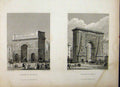 Original Old Antique Print 1829 Gate Exit Arch St Martin Denis France Henshall